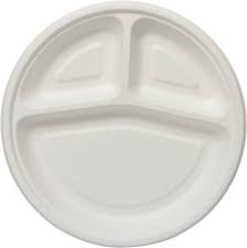 3 Comp Bio plates 25 Pcs 10 Inch