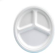 3 COMPARTMENT PLATES BIO 260mm 50 PC